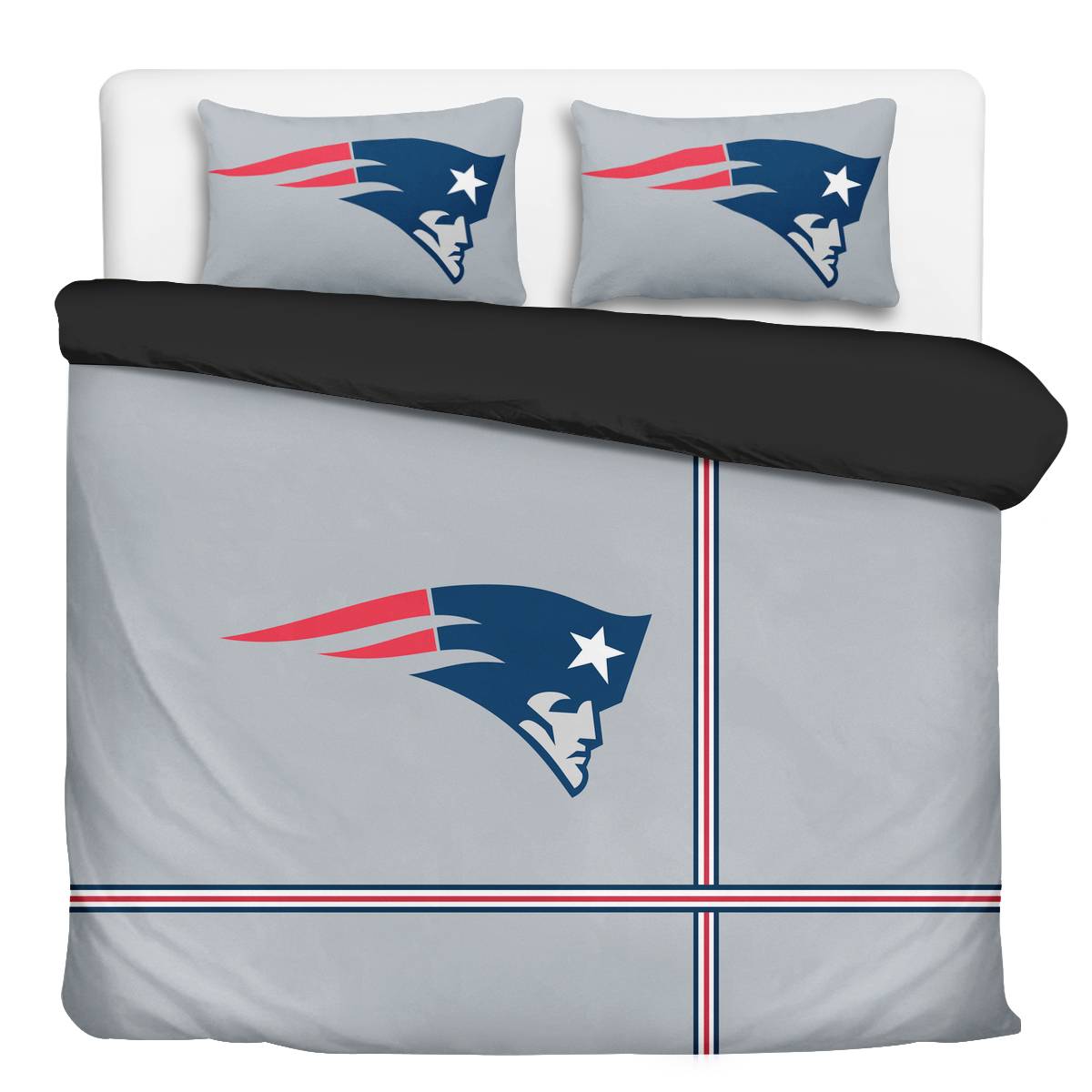 New England Patriots 3-Piece Full Bedding 001